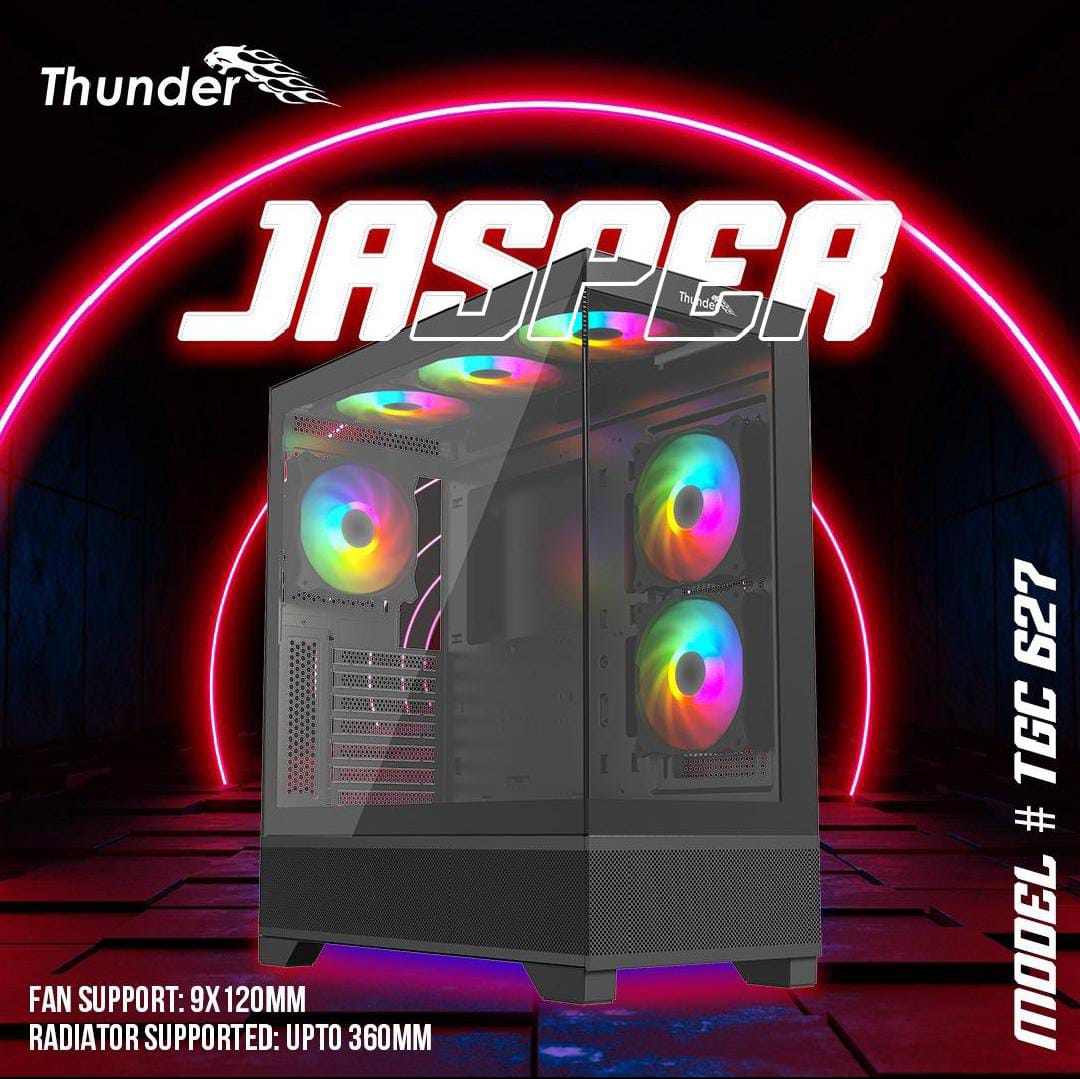Thunder Casing Jasper TGC 627 with 3 RGB Fans Thunder Casing Jasper TGC 627 with 3 RGB Fans